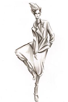 Fashion Sketch Artwork at PaintingValley.com | Explore collection of ...