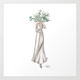 264x264 Fashion Sketch Art Prints Society6 - Fashion Sketch Artwork
