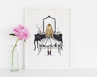 340x270 Fashion Illustration Etsy - Fashion Sketch Artwork