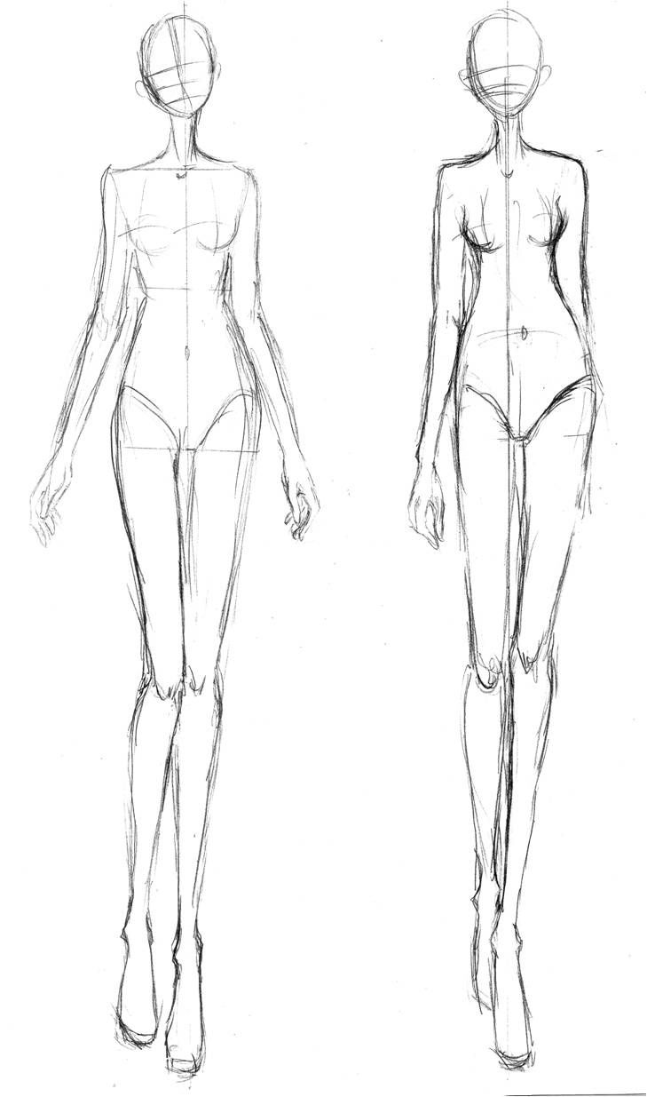 729x1235 Fashion Illustration Body Proportions - Fashion Sketch Base