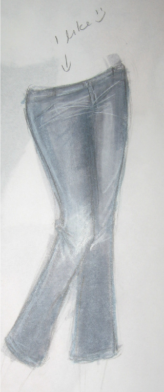 320x764 Fashion Sketch - Fashion Sketch Jeans