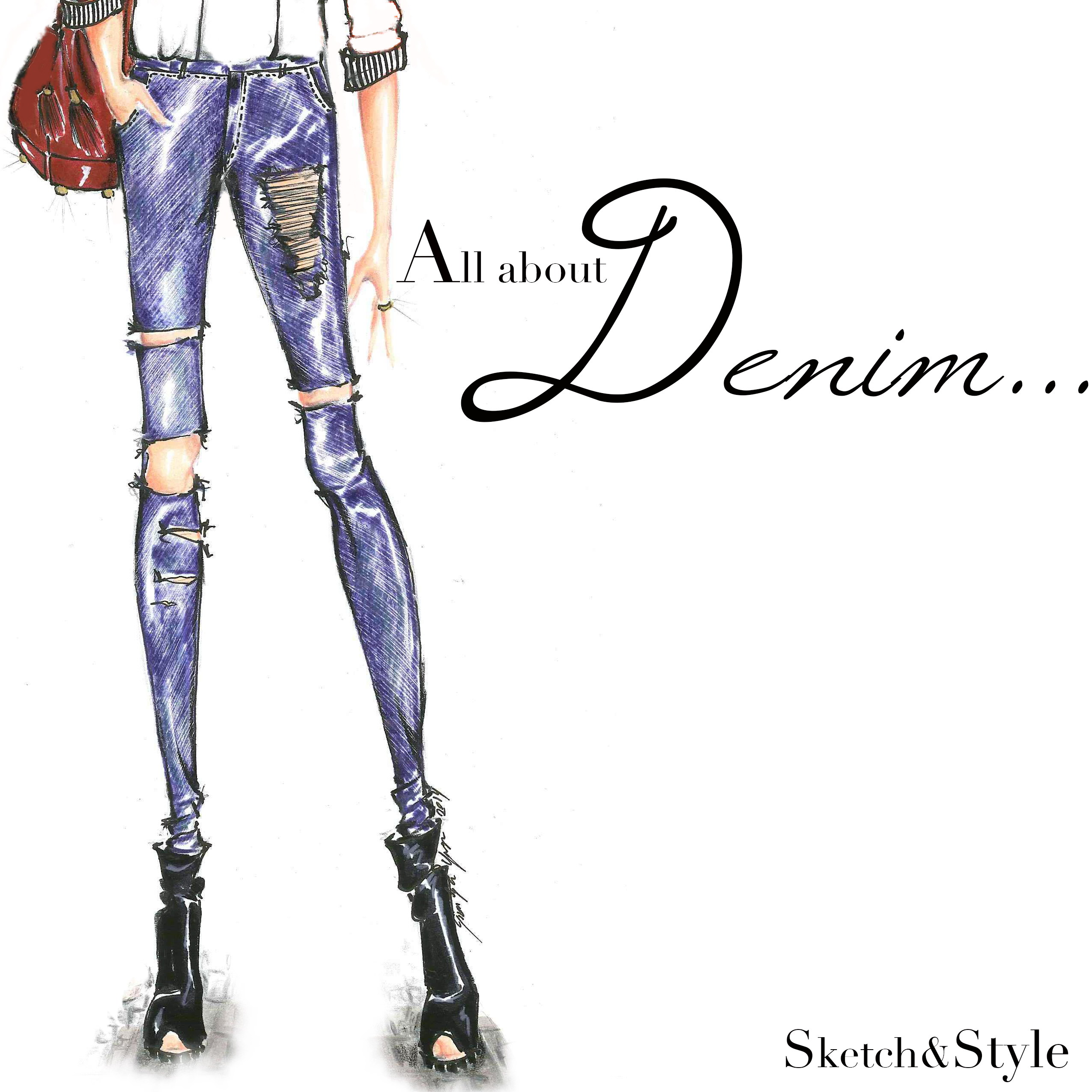 2550x2550 Sketch Amp Style - Fashion Sketch Jeans