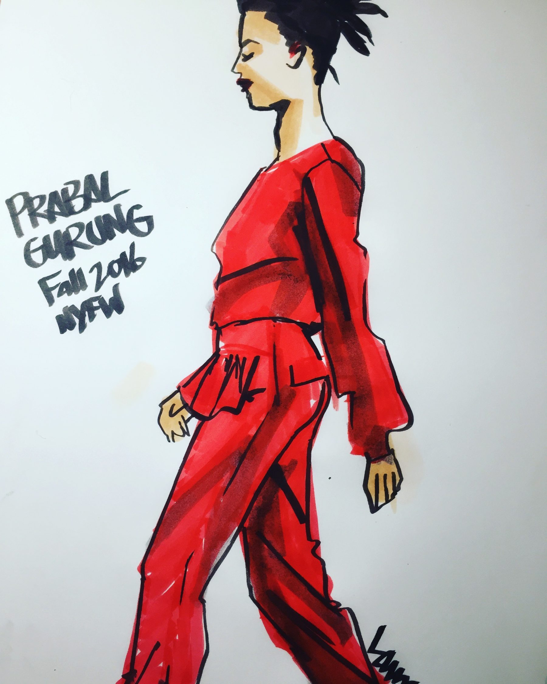 1800x2249 Marker Sketching Fashion Course Start Today - Fashion Sketch Markers