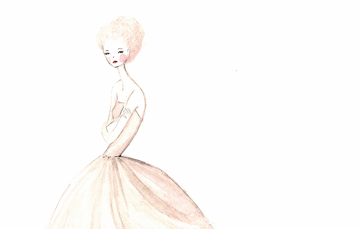 700x447 Watercolors, Copic Markers + Fashion Illustration Offbeat + Inspired - Fashion Sketch Markers