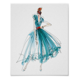 307x307 Fashion Sketch Posters Amp Prints Zazzle Uk - Fashion Sketch Posters