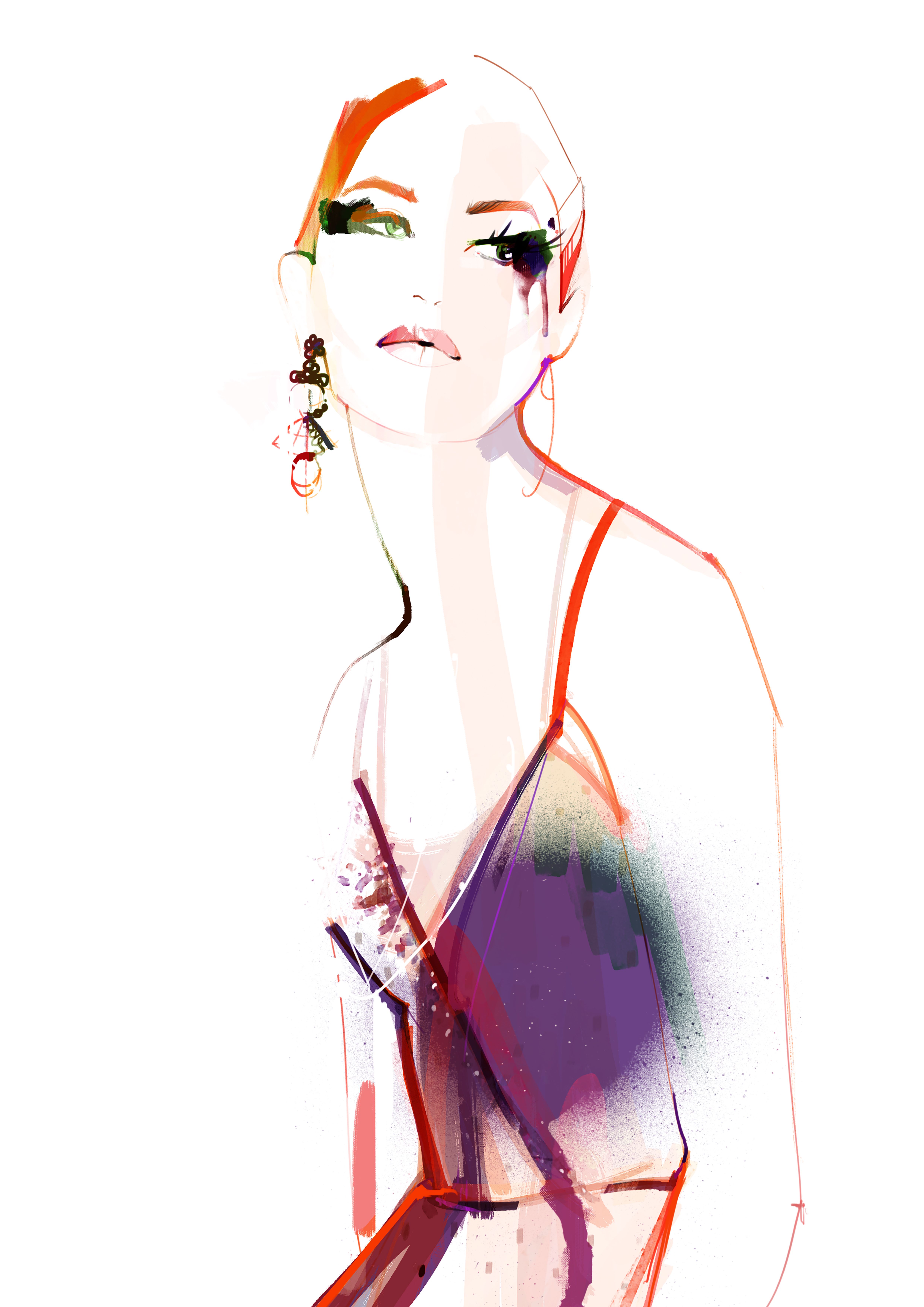 Fashion Sketch Posters at PaintingValley.com | Explore collection of ...