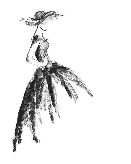 440x550 Simple Fashion Illustration Posters By Blursbyai Redbubble - Fashion Sketch Posters