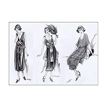 355x355 Prints Prints Prints A1 Poster Of Art Deco Fashion - Fashion Sketch Posters