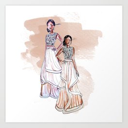 264x264 Fashion Sketch Art Prints Society6 - Fashion Sketch Prints