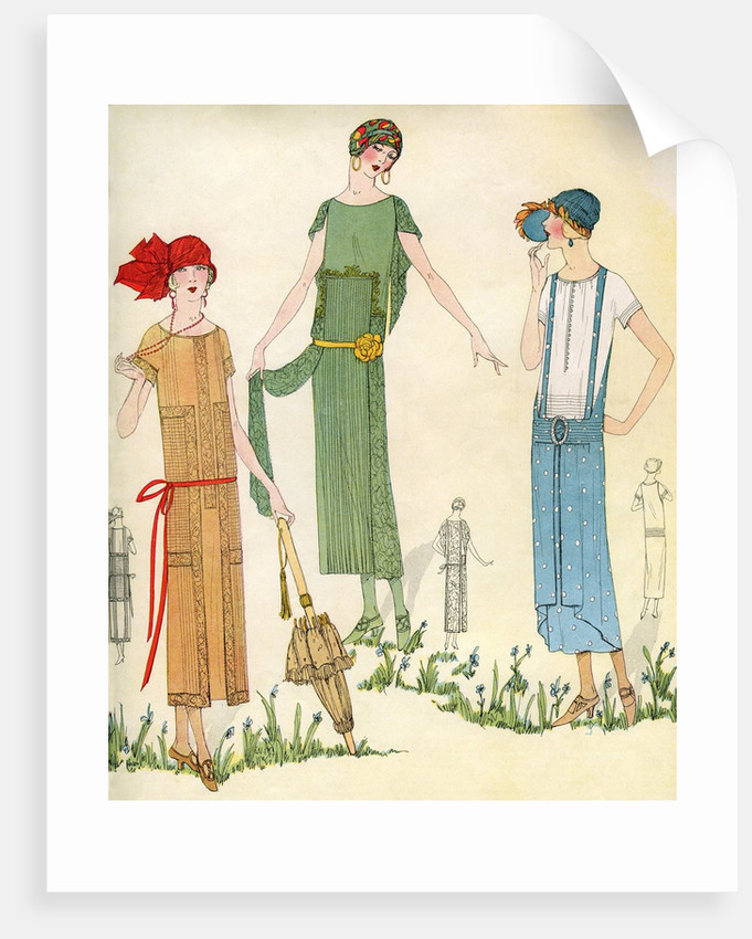 681x850 Illustration Of Women In 1920s Fashion Posters Amp Prints By Corbis - Fashion Sketch Prints