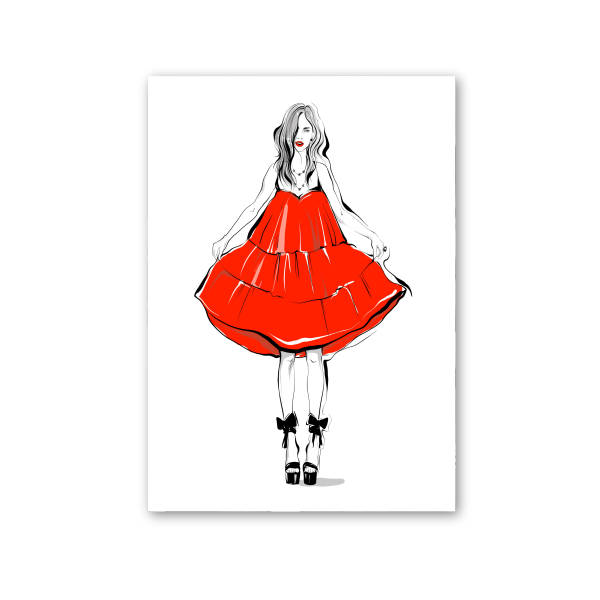 600x600 Art Print Fashion Sketch Fashion Sketch Wall Art Chanel Etsy - Fashion Sketch Prints