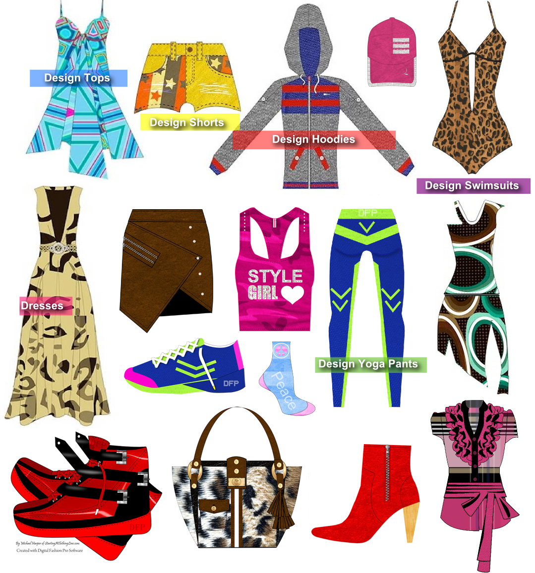 1079x1156 Digital Fashion Pro Fashion Design Software Design Clothing - Fashion Sketch Software