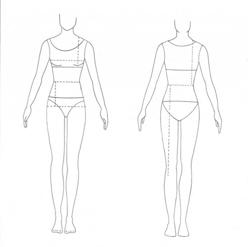 500x498 Fashion Design Template - Fashion Sketch Template