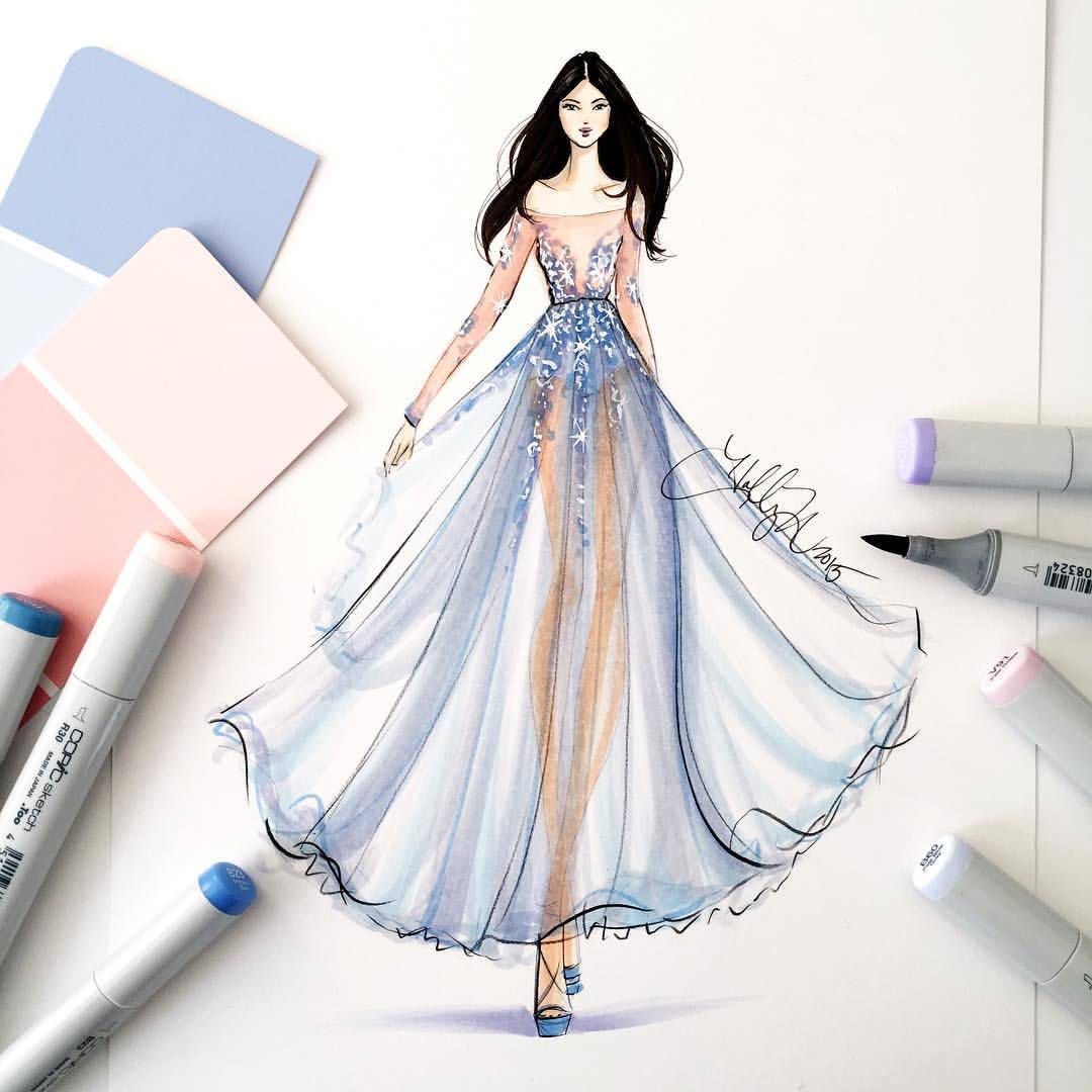 Fashion Sketch Tutorial at PaintingValley.com | Explore collection of ...