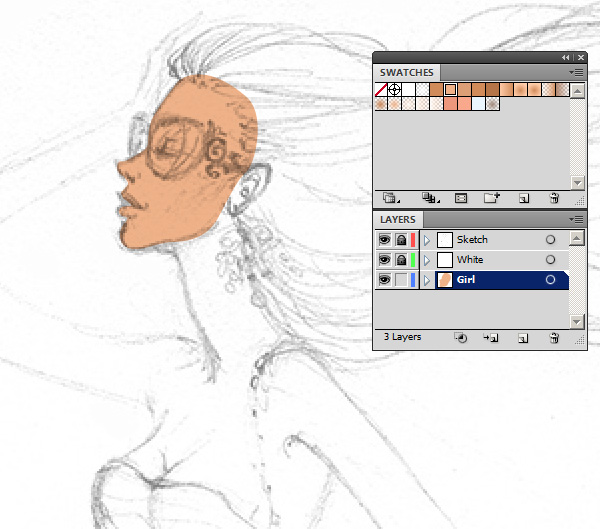 600x529 How To Create A Colorful Fashion Illustration In Adobe Illustrator - Fashion Sketch Tutorial