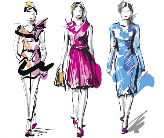 537x450 Fashion Illustrators - Fashion Sketches