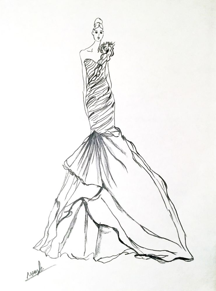 Fashion Sketches At Paintingvalley Com Explore Collection Of