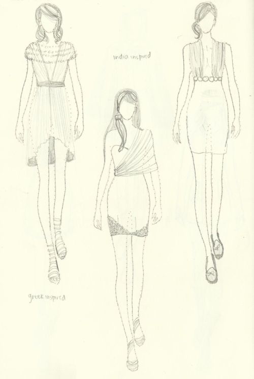 Fashion Sketches For Beginners At Paintingvalley Com Explore Collection Of Fashion Sketches