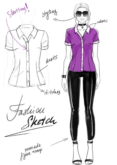 Fashion Sketches For Beginners at PaintingValley.com ...
