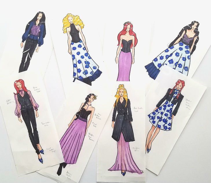 729x633 Creating A Fashion Moodboard - Fashionista Sketches