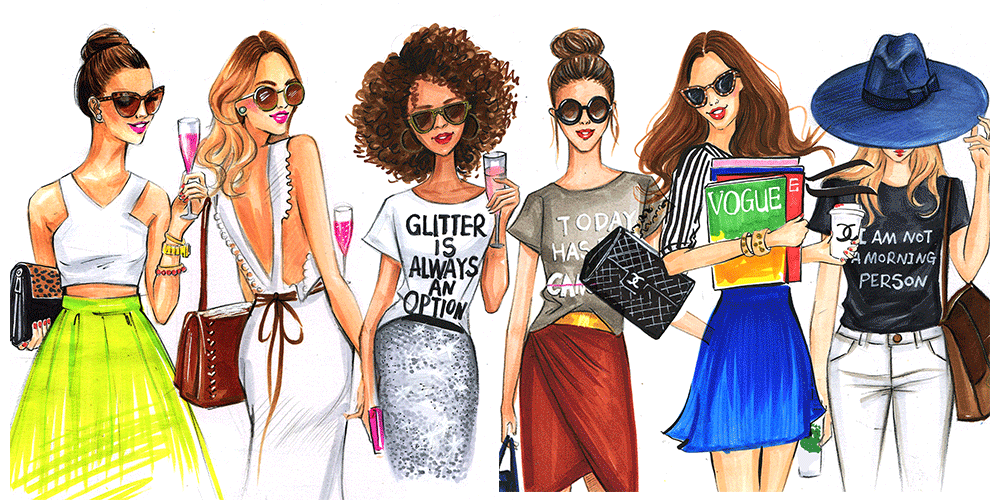 1000x500 Fashion And Beauty Illustrator Rongrong Devoe - Fashionista Sketches
