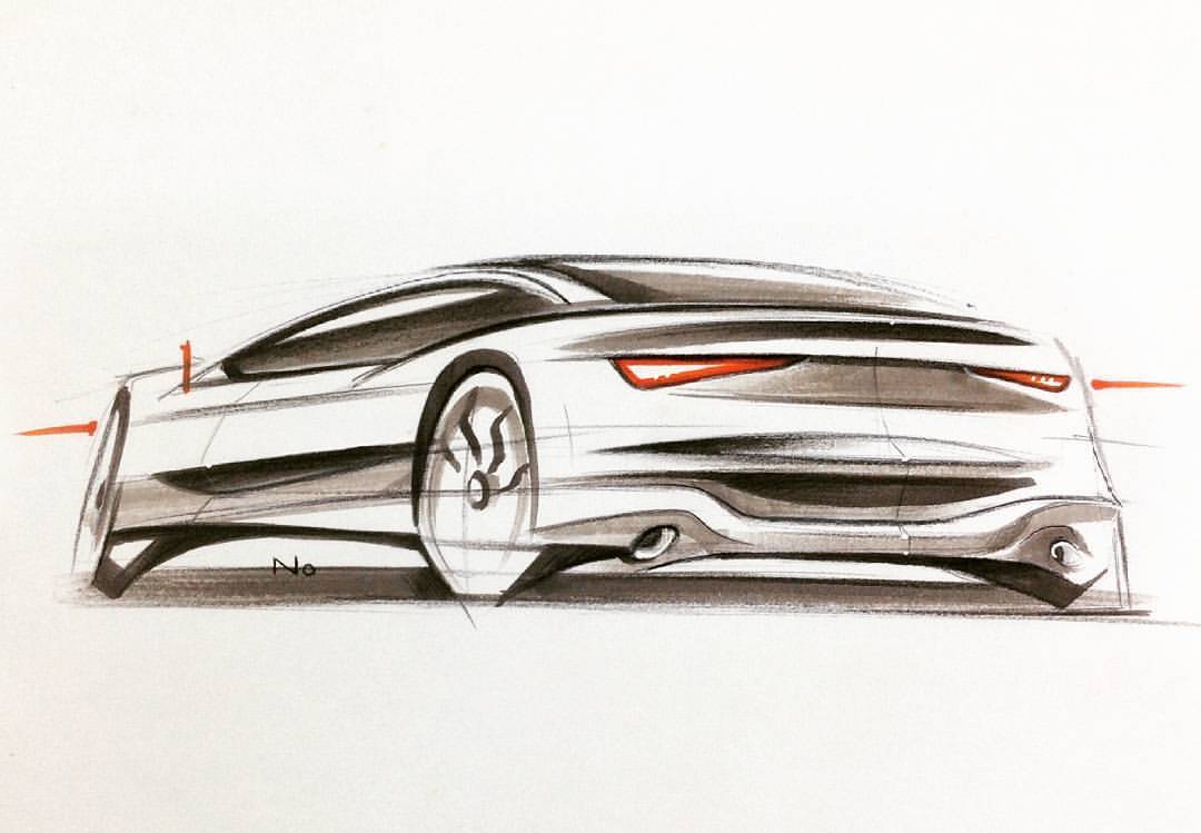 1080x749 Neo Nguyen Fast Car Sketch - Fast Car Sketch
