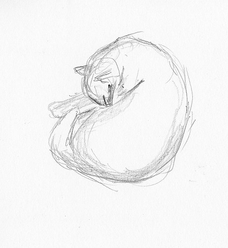 459x500 Fast Sketch Of A Cat So Much To Do, So Little Time - Fast Sketch