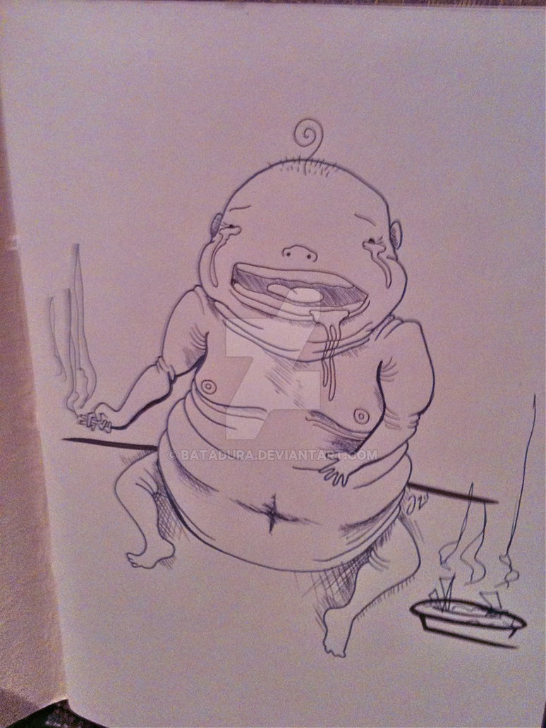774x1032 Fat Buddha By Batadura - Fat Buddha Sketch