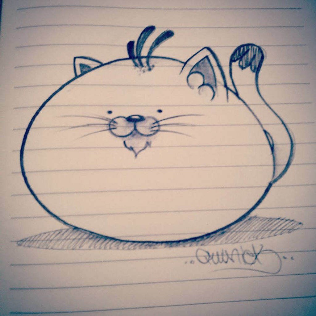 1024x1024 Fat Cat - Fat Cat Sketch