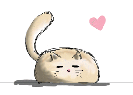 454x324 How To Draw A Cute Cat - Fat Cat Sketch