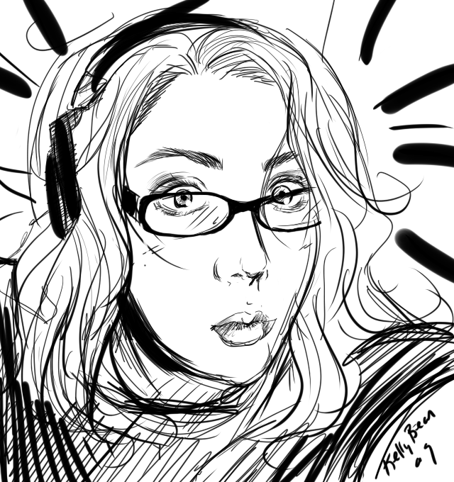 640x680 Fat Girl Angle Sketch By Kelly Bean - Fat Girl Sketch