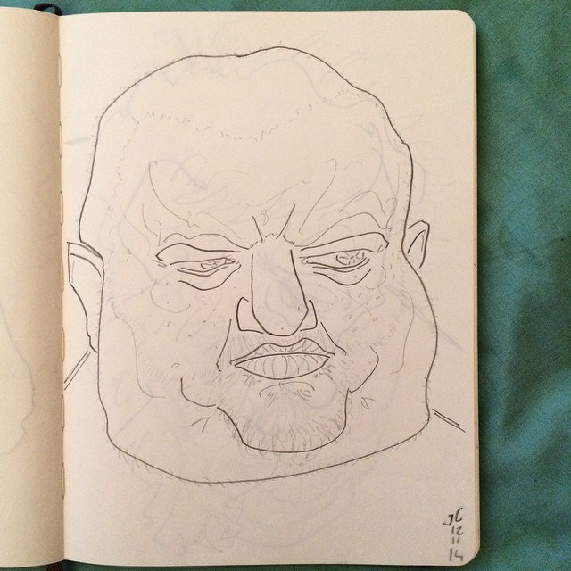 640x640 Fat Guy - Fat Guy Sketch
