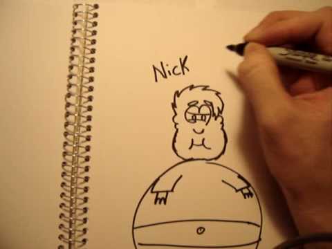480x360 How To Draw A Fat Guy - Fat Guy Sketch