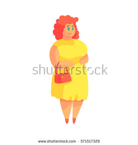 450x470 Fat Lady Cartoon Characters Group With Items - Fat Lady Sketch