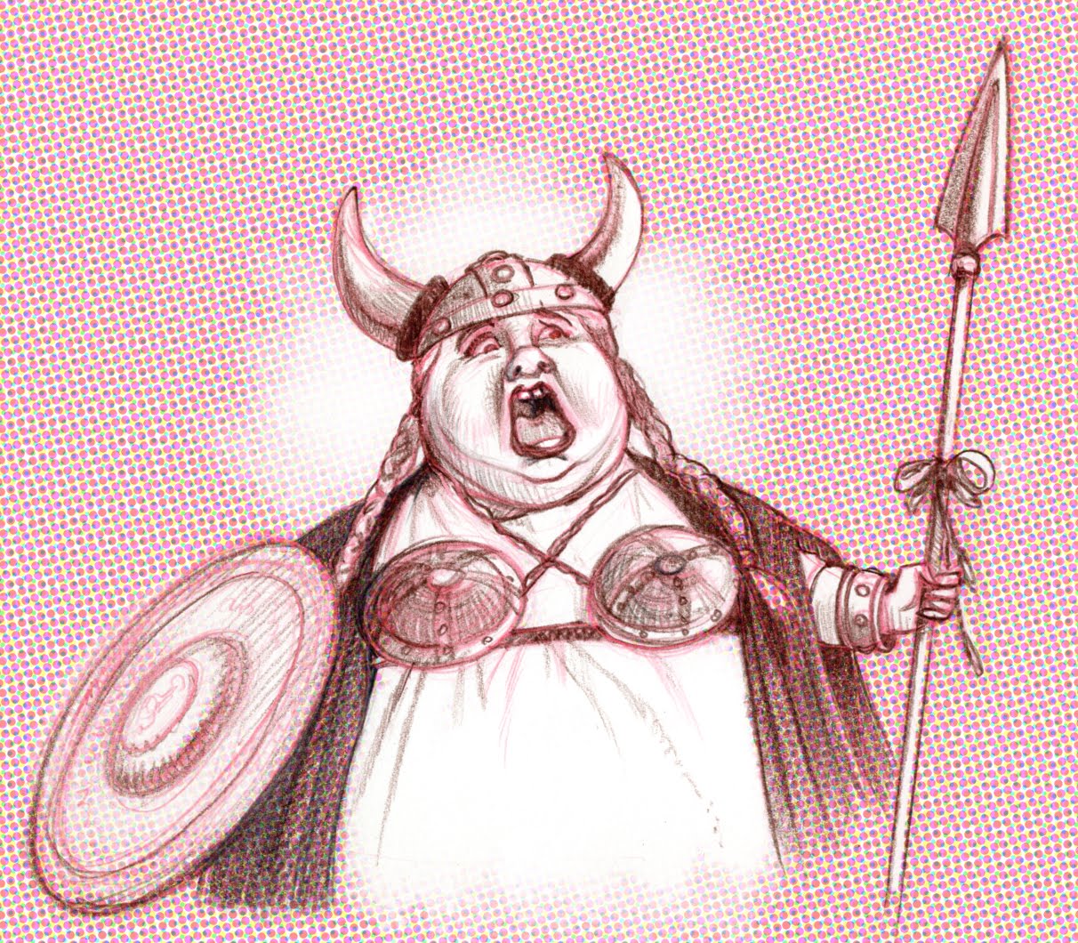 1212x1060 The Art Of David Groff The Fat Lady - Fat Lady Sketch
