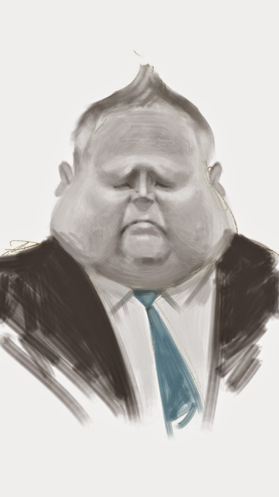 900x1600 Glenn Art Fat Man In A Little Drawing - Fat Man Sketch