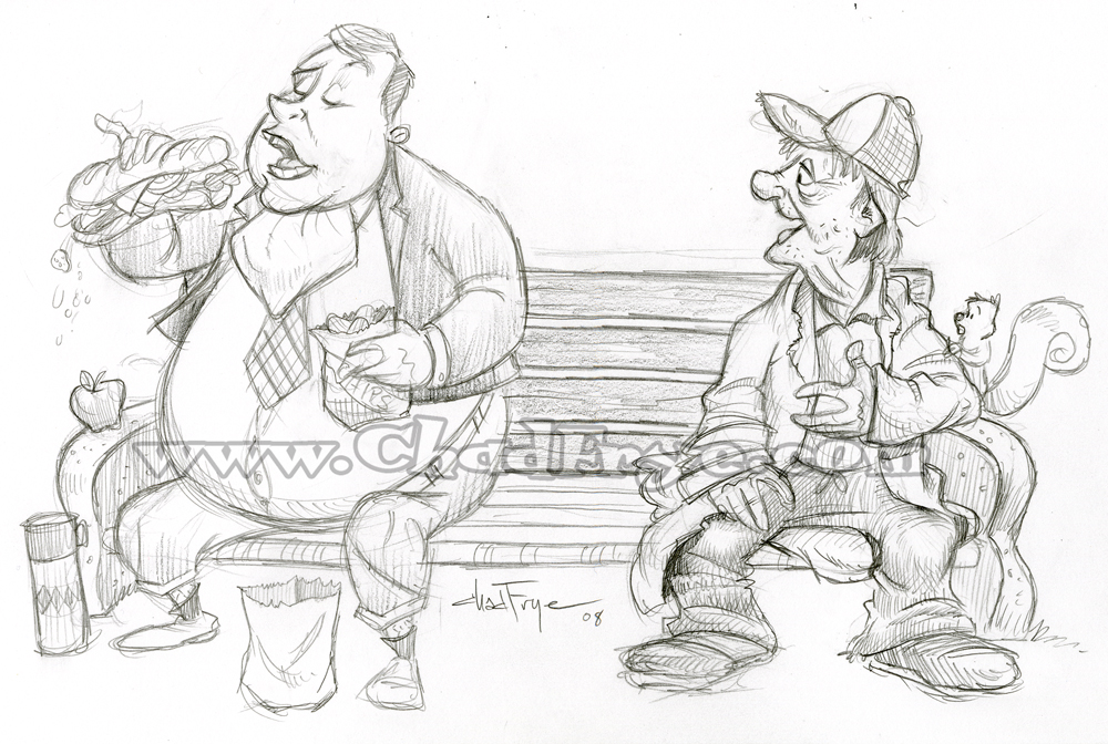 1000x672 Wes Kadong Gandroonk Fat People Drawing - Fat People Sketch