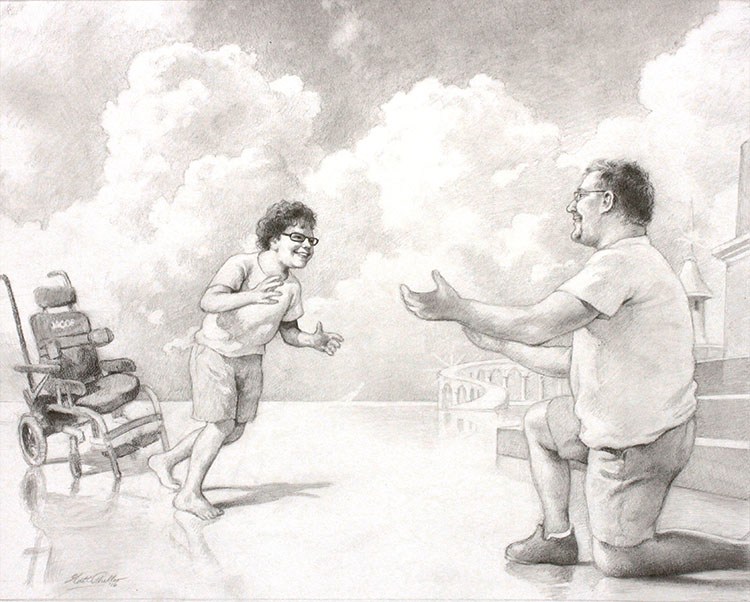 750x602 Father And Son Reunion Fine Art By Matt Philleo - Father And Son Sketch