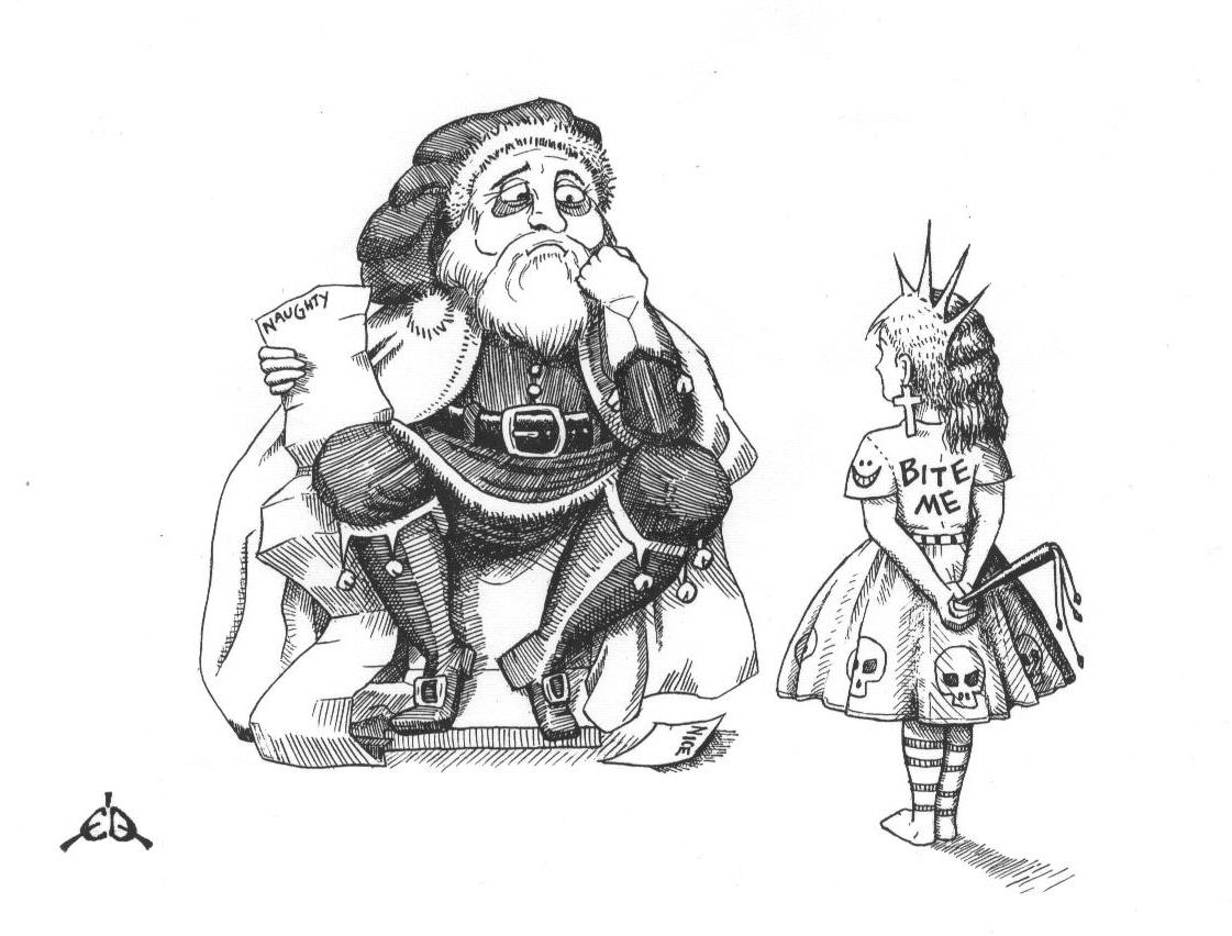1121x852 Eryq Father Christmas - Father Christmas Sketch