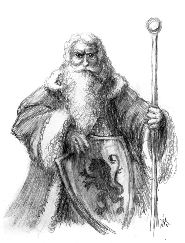 610x800 Father Christmas Mystical Realms - Father Christmas Sketch