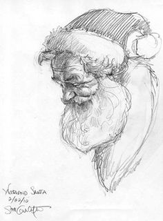 236x320 5944 Best Christmas , Winter, And Santas, Santas, Santas - Father Christmas Sketch