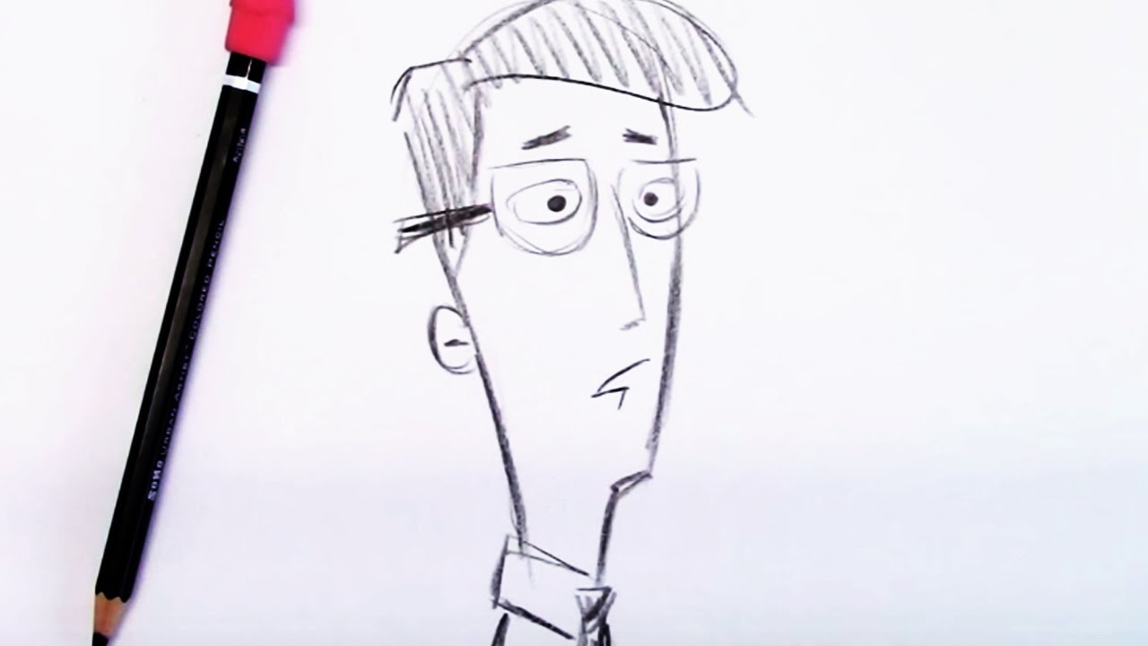 1280x720 Speed Drawing (Dad Character) - Father Sketch