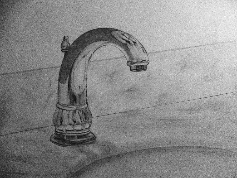 900x675 Faucet Sketch By Aesopsjulie - Faucet Sketch