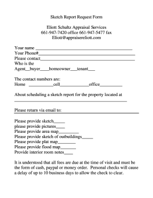 298x386 Fillable Online Sketch Report Request Form - Fax Sketch