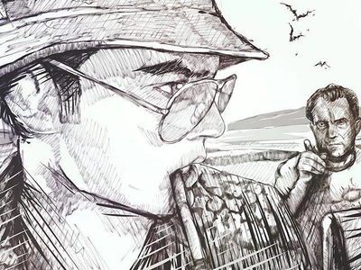 400x300 Fear Amp Loathing And Tricky Dick By B.d. Gallof - Fear And Loathing Sketch