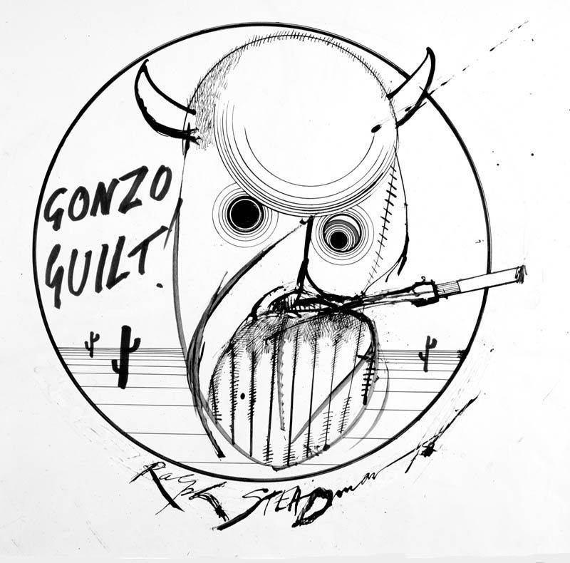 800x790 Fear Amp Loathing In Las Vegas, Ralph Steadman Art Amp Design - Fear And Loathing Sketch