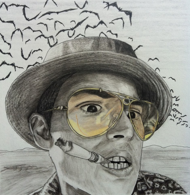 650x665 Fear And Loathing Russell Freer - Fear And Loathing Sketch