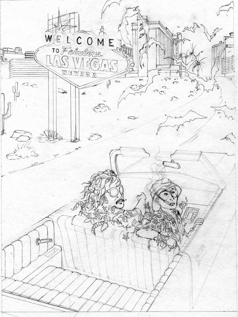 770x1024 Michael Hegedus Fear And Loathing - Fear And Loathing Sketch