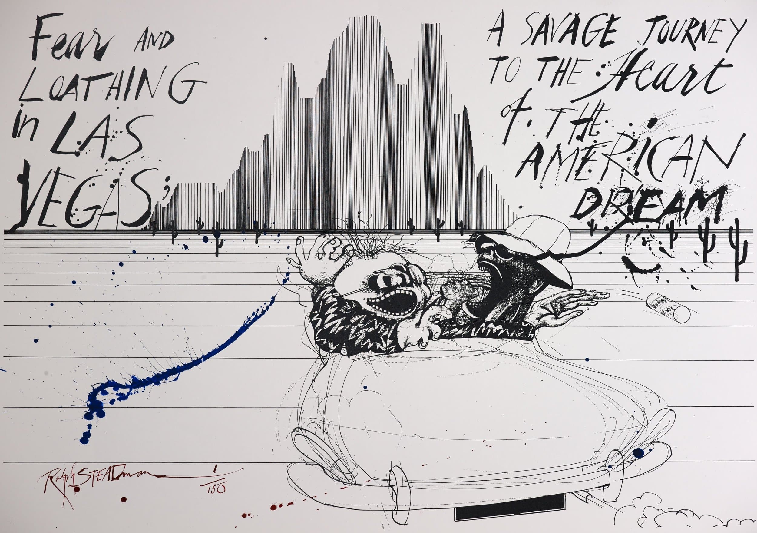 2500x1760 Ralph Steadman Savage Journey - Fear And Loathing Sketch