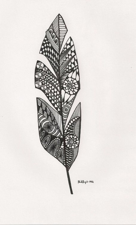 456x750 Feather Sketch - Feather Sketch